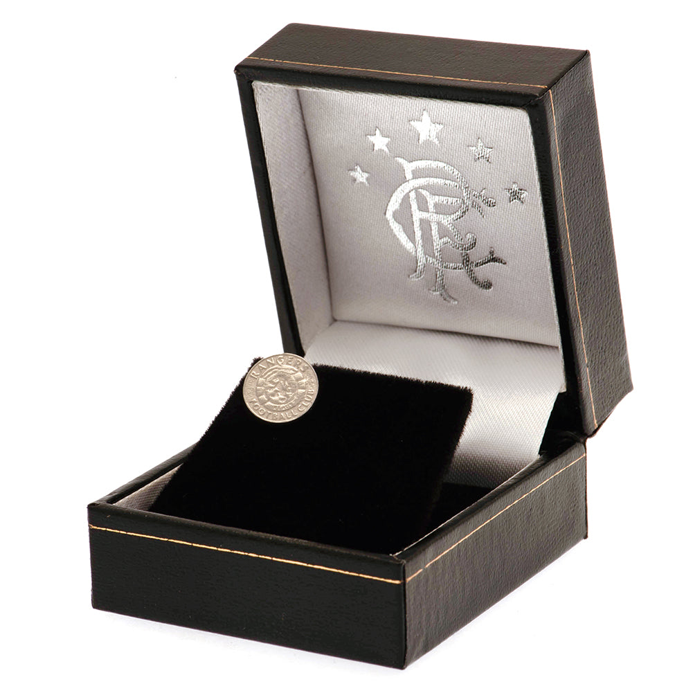 Rangers FC Ready Crest Sterling Silver Stud Earring - Shop Jewellery At Gift Moments - 1