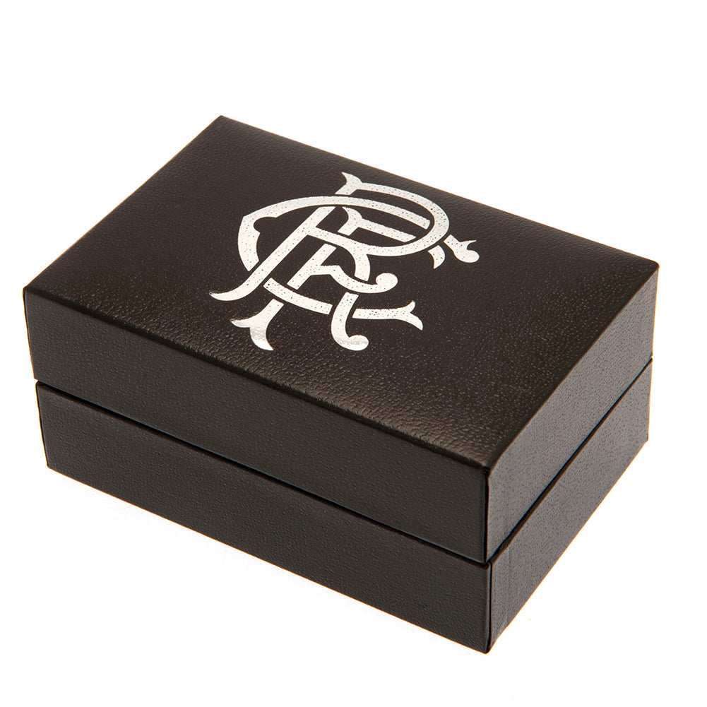 Rangers FC Sterling Silver Scroll Crest Cufflinks: 3 - Cufflinks & Tie Slides By Rangers