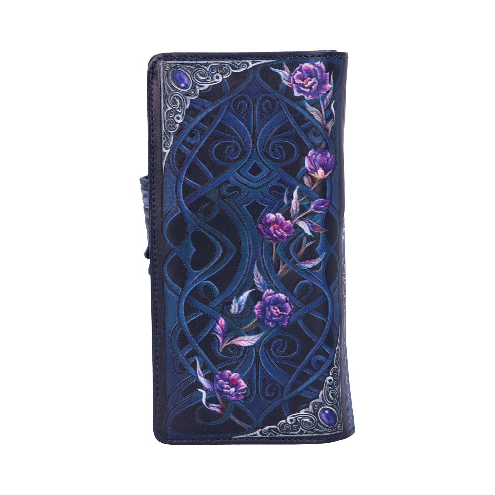 Ravens Flight Black Wing Floral Embossed Purse Wallet - Shop Purses At Gift Moments - 4