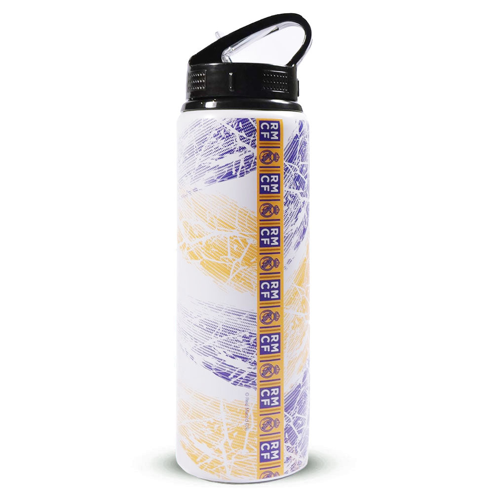 Real Madrid CF HD Printed Aluminium Drinks Bottle: 2 - Water Bottles By Real Madrid