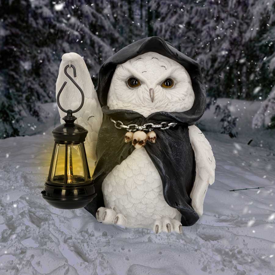Reapers Flight Lantern Grim Reaper Owl Figurine 17cm - Shop Figures & Collectables At Gift Moments - 1
