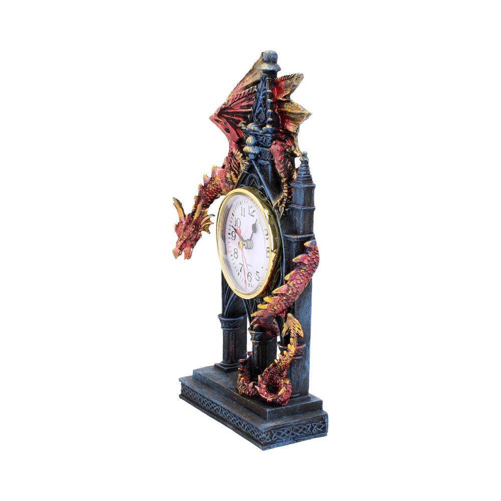 Red Dragon Gothic Fantasy Time Guardian Clock: 3 - Clocks By Gift Moments