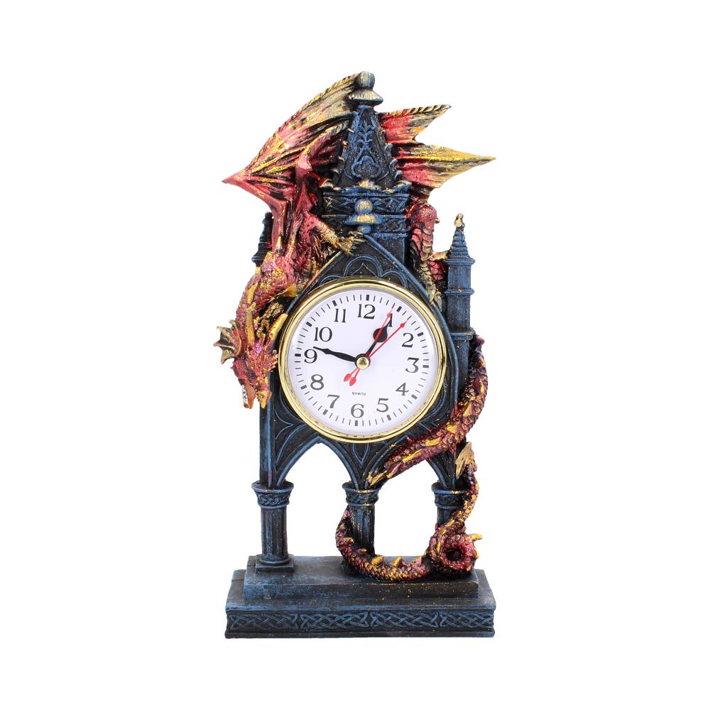 Red Dragon Gothic Fantasy Time Guardian Clock: 2 - Clocks By Gift Moments