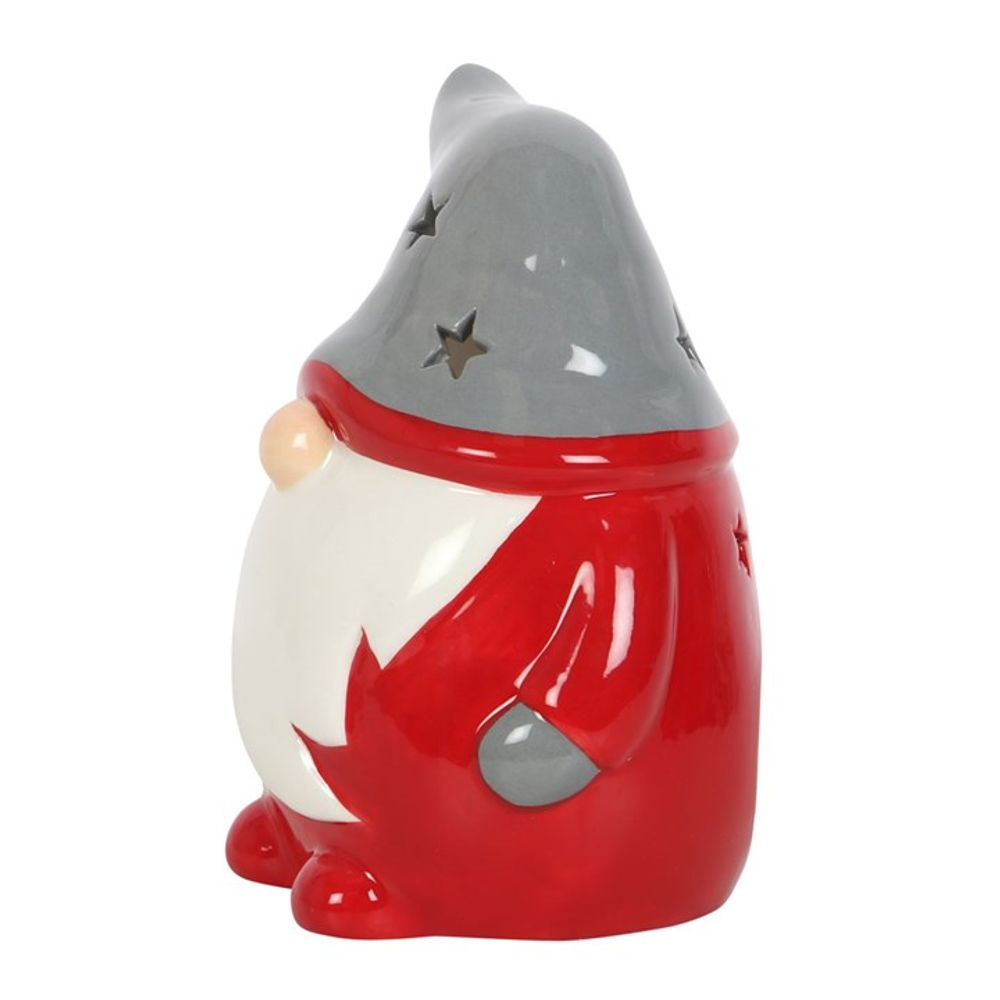 Red and Grey Gonk Tealight Holder: 2 - Candle Holders By Gift Moments