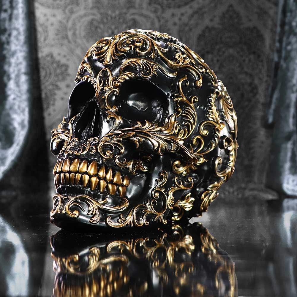 Renaissance Black and Gold Skull: 1 - Figures & Collectables By NN Designs