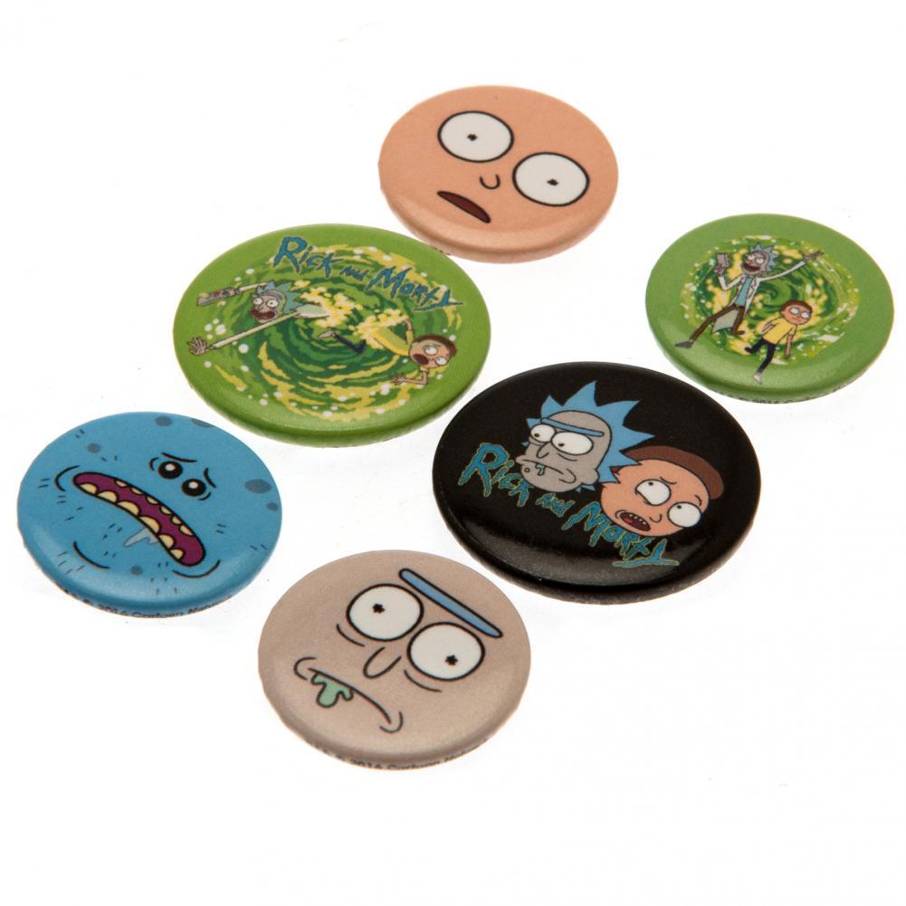 Rick And Morty Button Badge Set: 2 - Badges By Rick And Morty