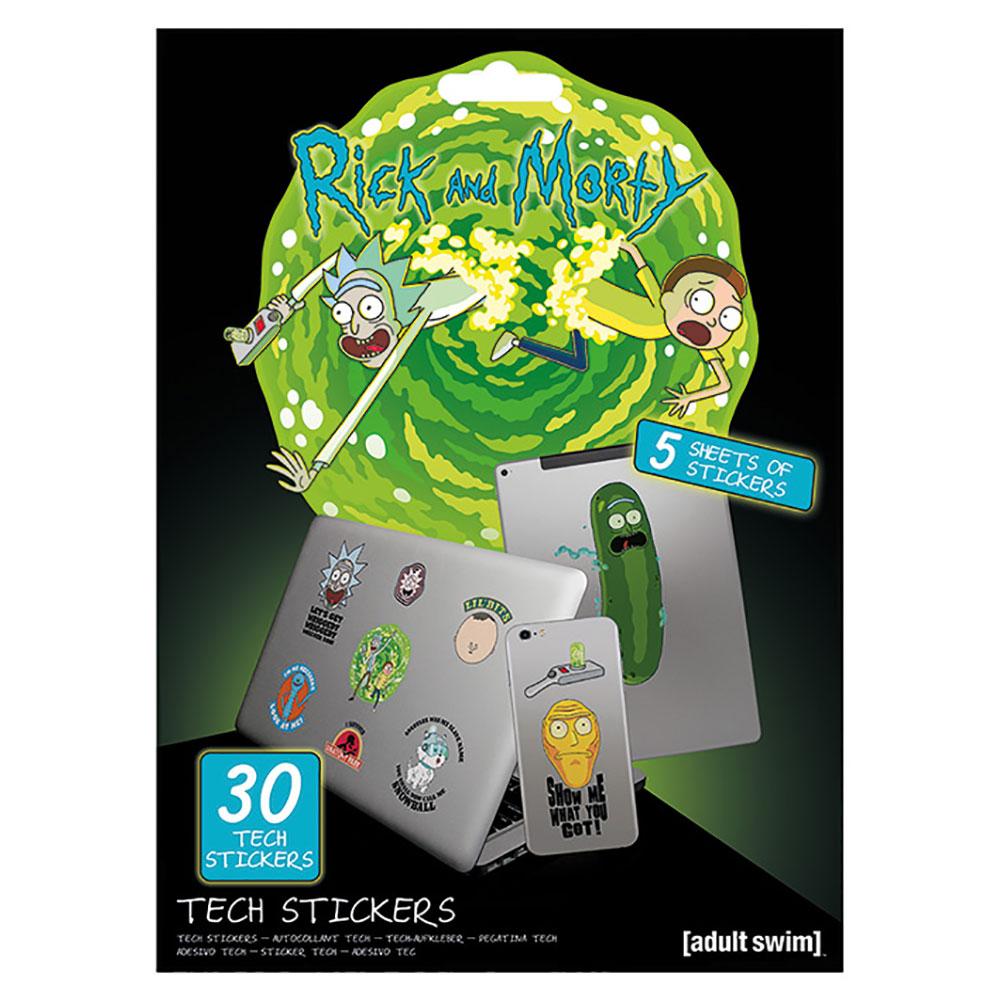 Rick And Morty Tech Stickers: 5 - Stickers By Rick And Morty