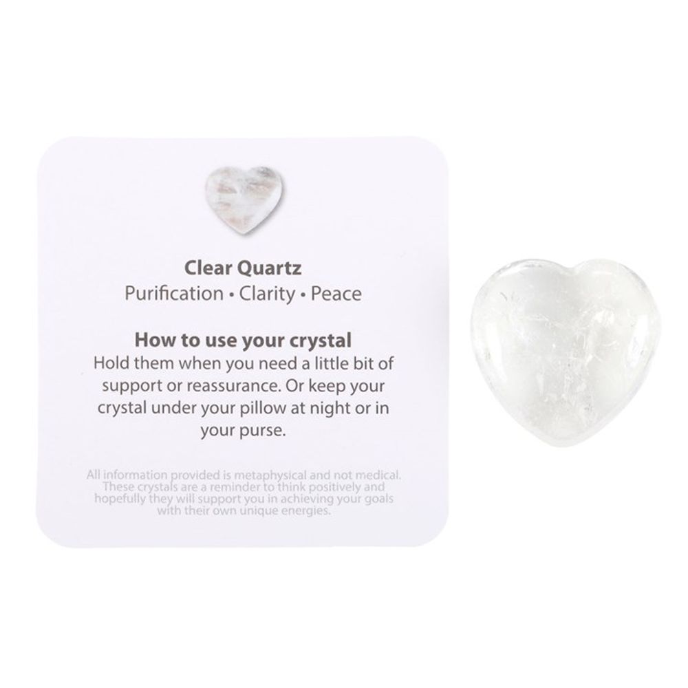 You Rock Clear Quartz Crystal Heart in a Bag: 2 - By Gift Moments
