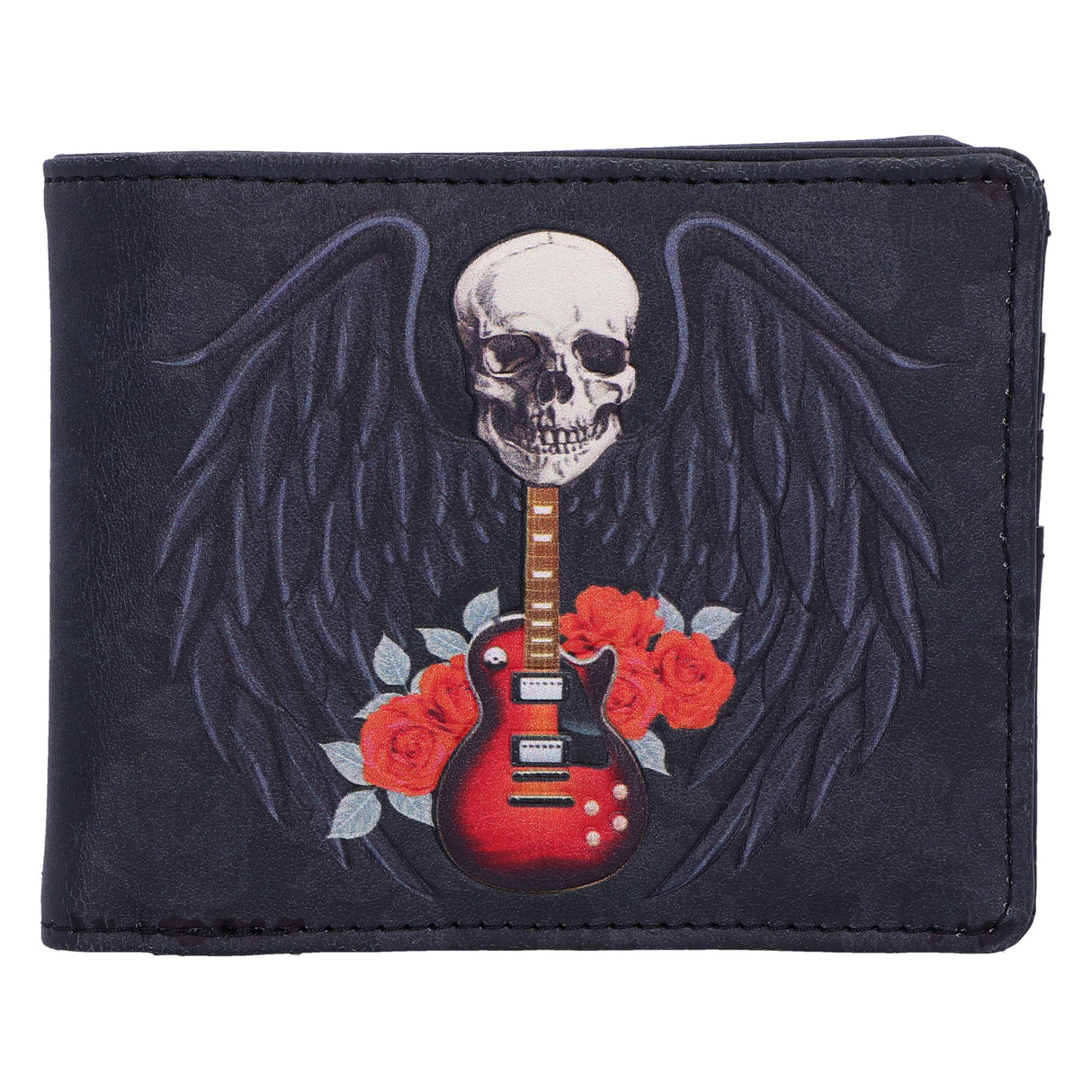 Rock and Roses Gothic Skull Wallet: 2 - Wallets By Gift Moments