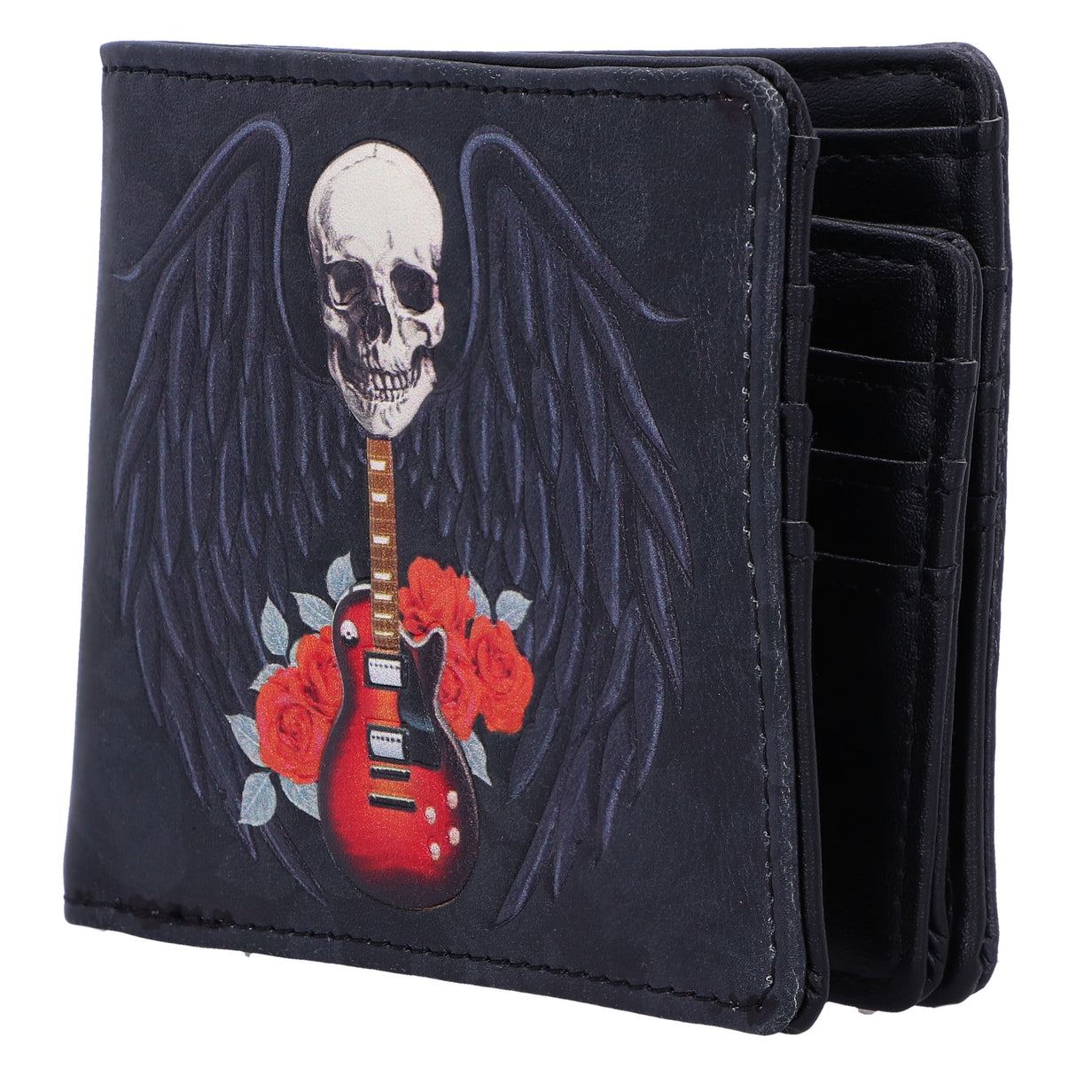 Rock and Roses Gothic Skull Wallet: 3 - Wallets By Gift Moments