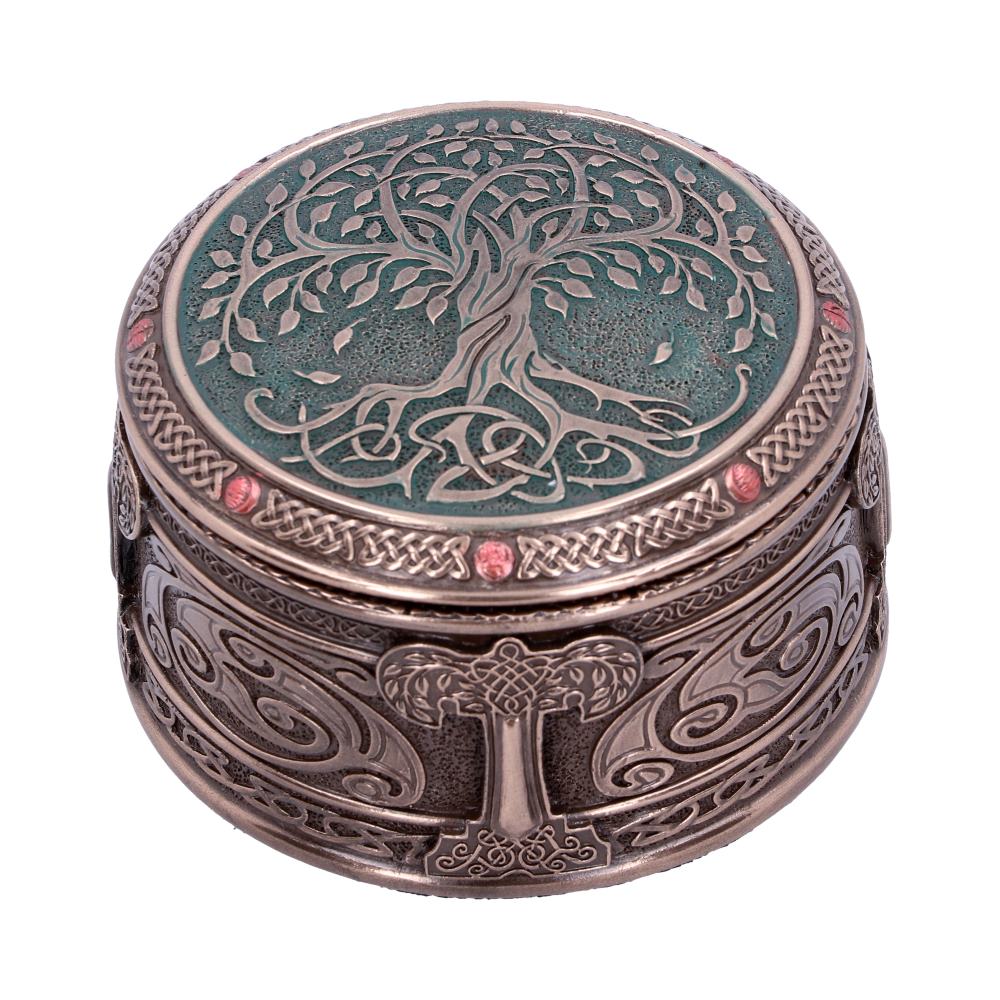 Round Tree of Life Celtic Trinket Box: 2 - Boxes By Gift Moments