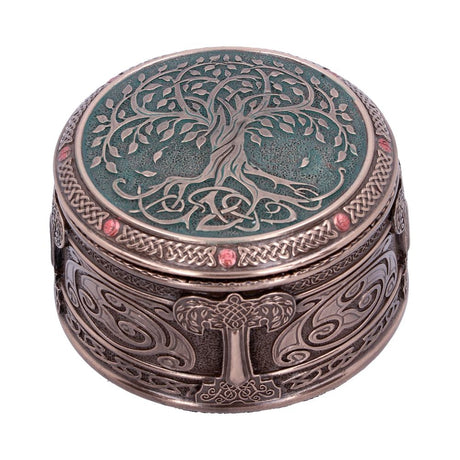 Round Tree of Life Celtic Trinket Box: 2 - Boxes By Gift Moments