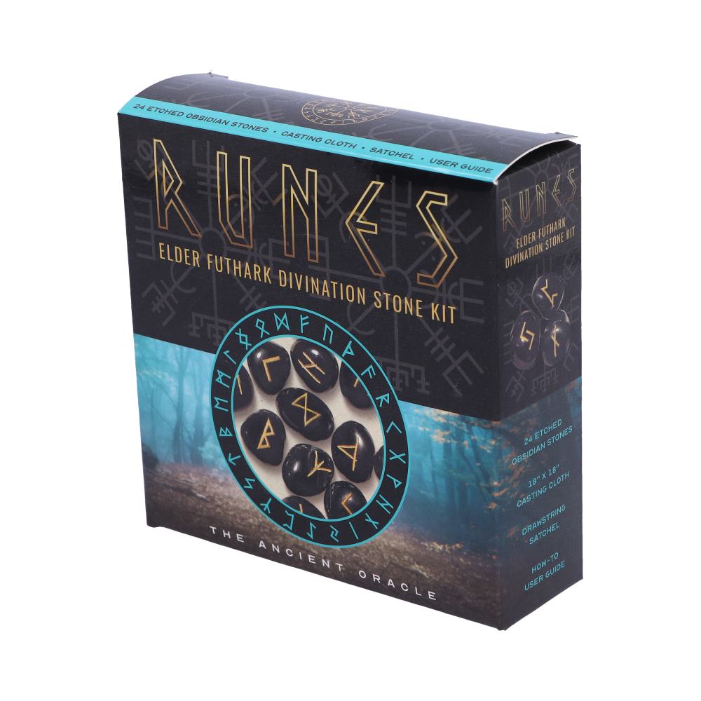 Runes Elder Futhark Divination Stone Kit: 2 - Stones & Crystals By Gift Moments