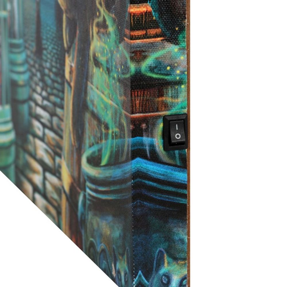 The Rusty Cauldron Light Up Canvas Plaque by Lisa Parker: 4 - Wall Art By Gift Moments