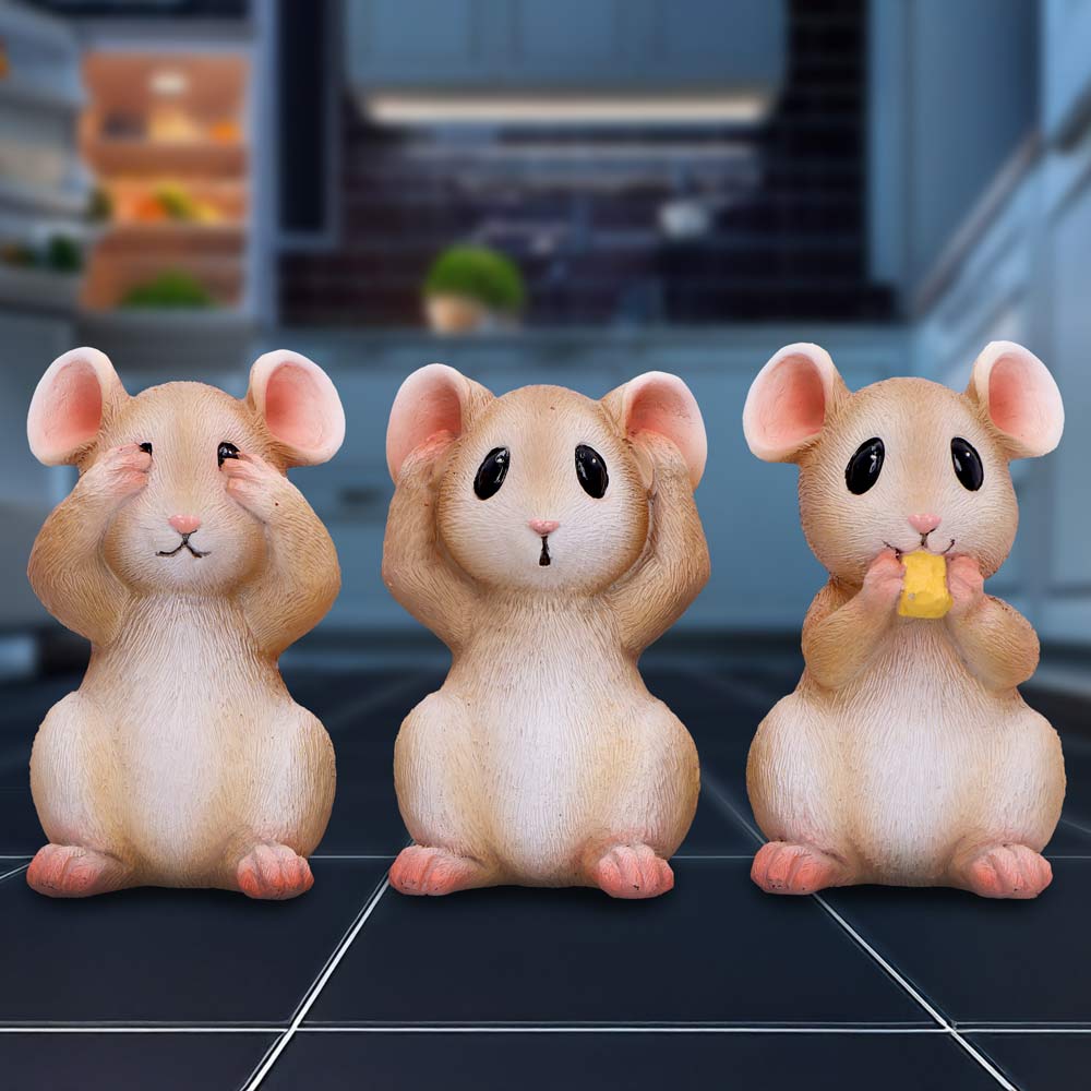 Three Wise Mice 9cm - Shop Figurines Small (Under 15cm) At Gift Moments - 1