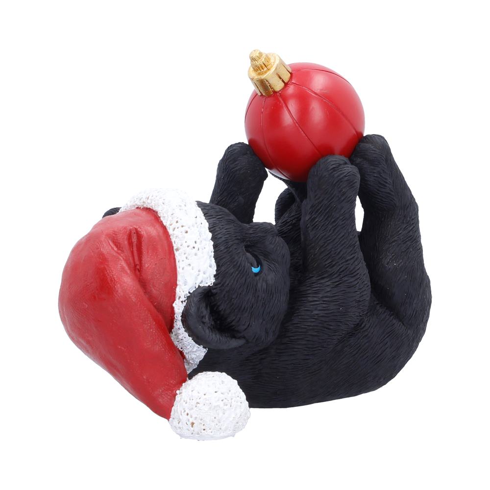 Cat in Santa Hat Playing With Bauble 13.5cm - Shop Figurines Medium (15-29cm) At Gift Moments - 4