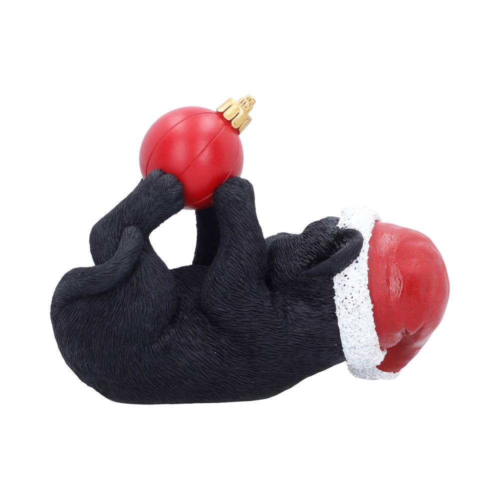 Cat in Santa Hat Playing With Bauble 13.5cm - Shop Figurines Medium (15-29cm) At Gift Moments - 5