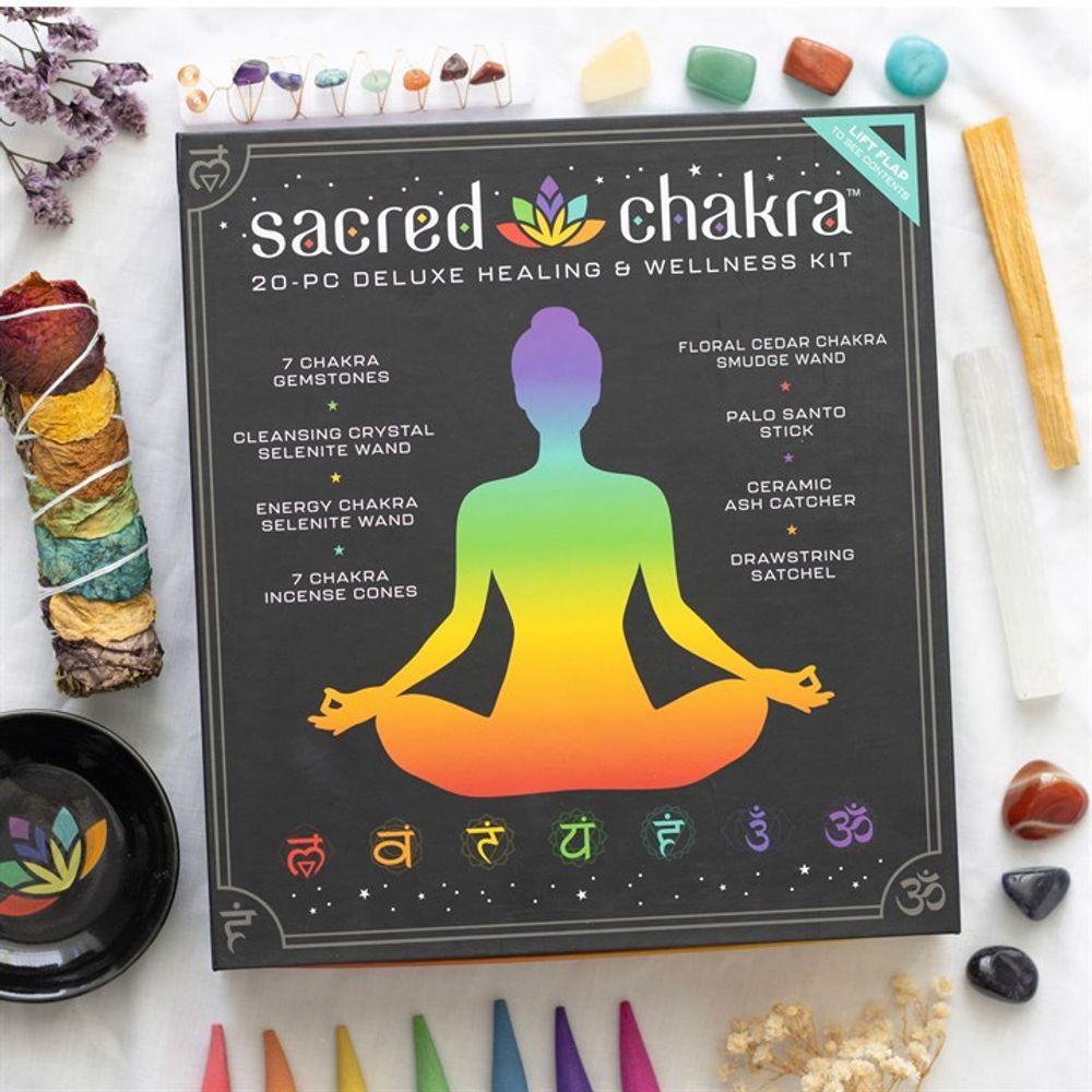 Sacred Chakra Deluxe Healing and Wellness Kit: 1 - Incense Holders By Gift Moments