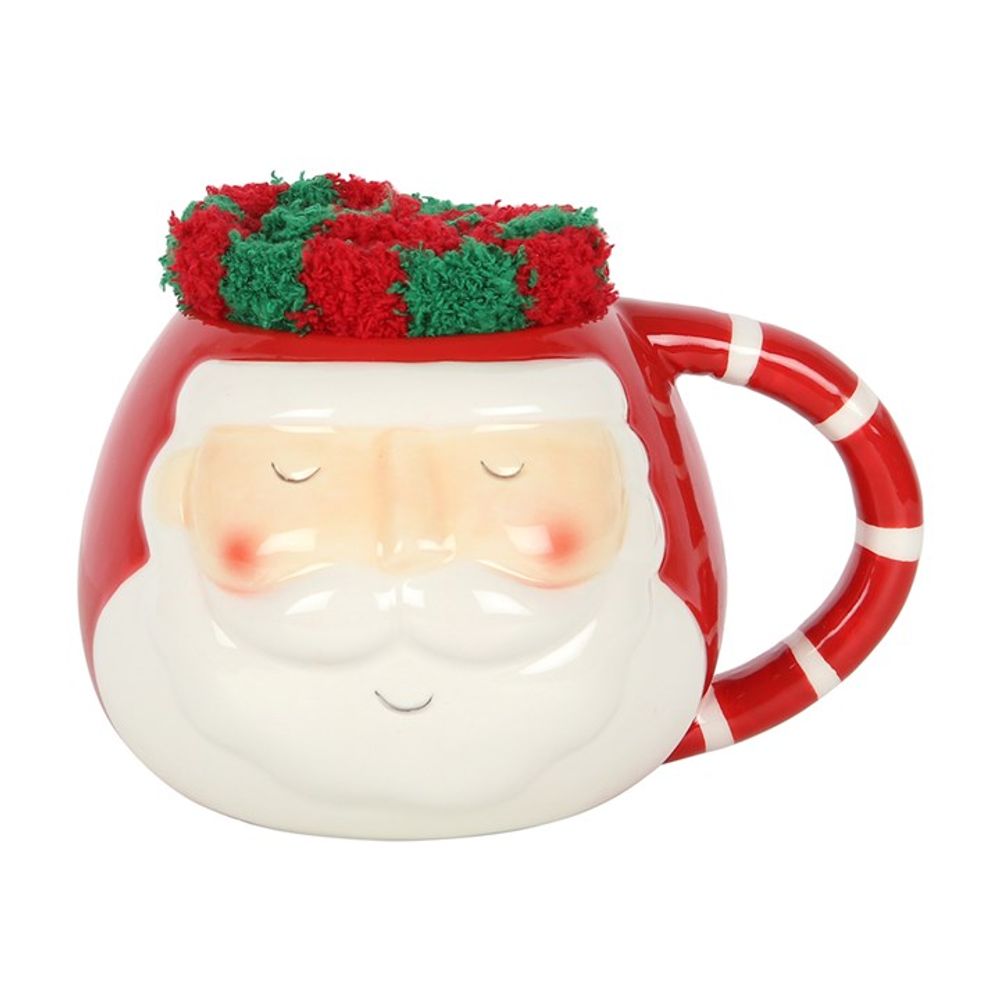 Santa Mug and Socks Set: 2 - Mugs By Gift Moments