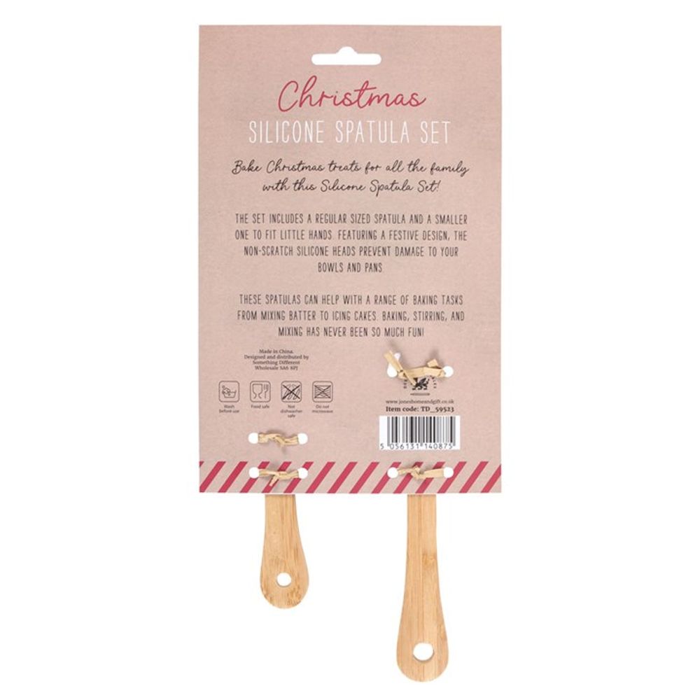 Santa’s Helper Festive Silicone Spatula Set: 3 - By Gift Moments