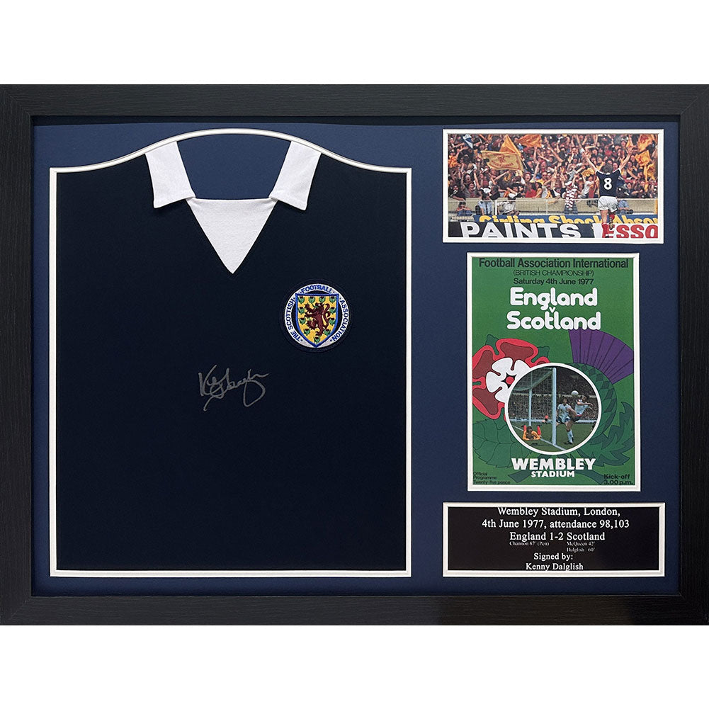 Scottish FA 1978 Dalglish Signed Shirt (Framed): 1 - Signed Memorabilia By Scotland