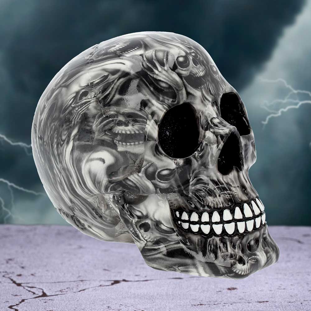 Screaming Soul Skull Print Ornament: 1 - Figurines Medium (15-29cm) By Gift Moments