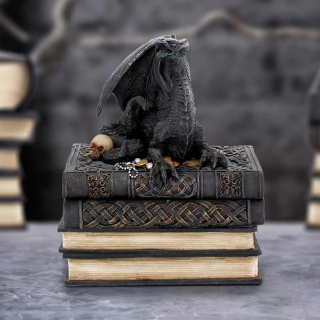 Secrets of the Dragon Box Gothic Skull Books Trinket Box: 1 - Boxes By Gift Moments