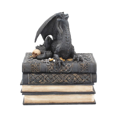 Secrets of the Dragon Box Gothic Skull Books Trinket Box: 3 - Boxes By Gift Moments