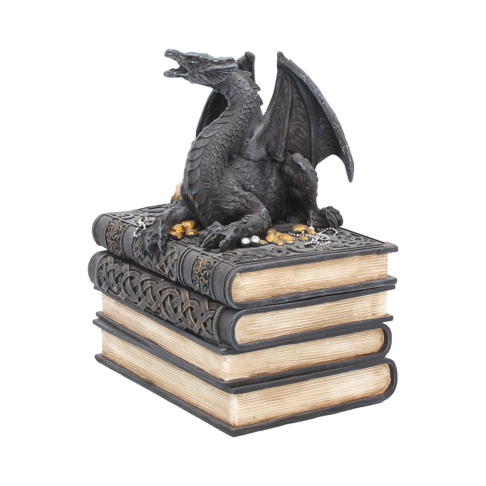 Secrets of the Dragon Box Gothic Skull Books Trinket Box: 4 - Boxes By Gift Moments