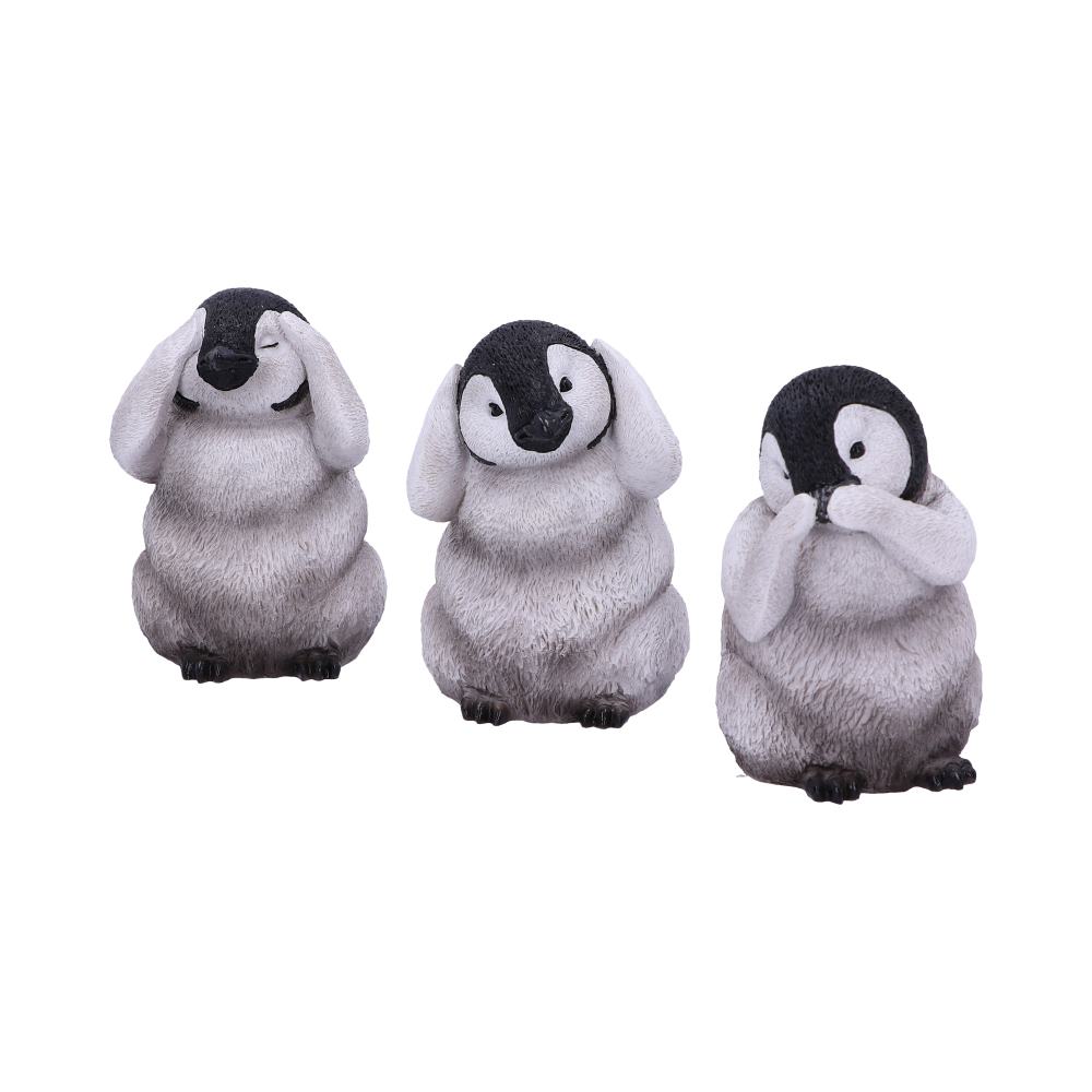 See No Hear No Speak No Evil Emperor Penguin Chick Figurines: 3 - Figures & Collectables By Gift Moments
