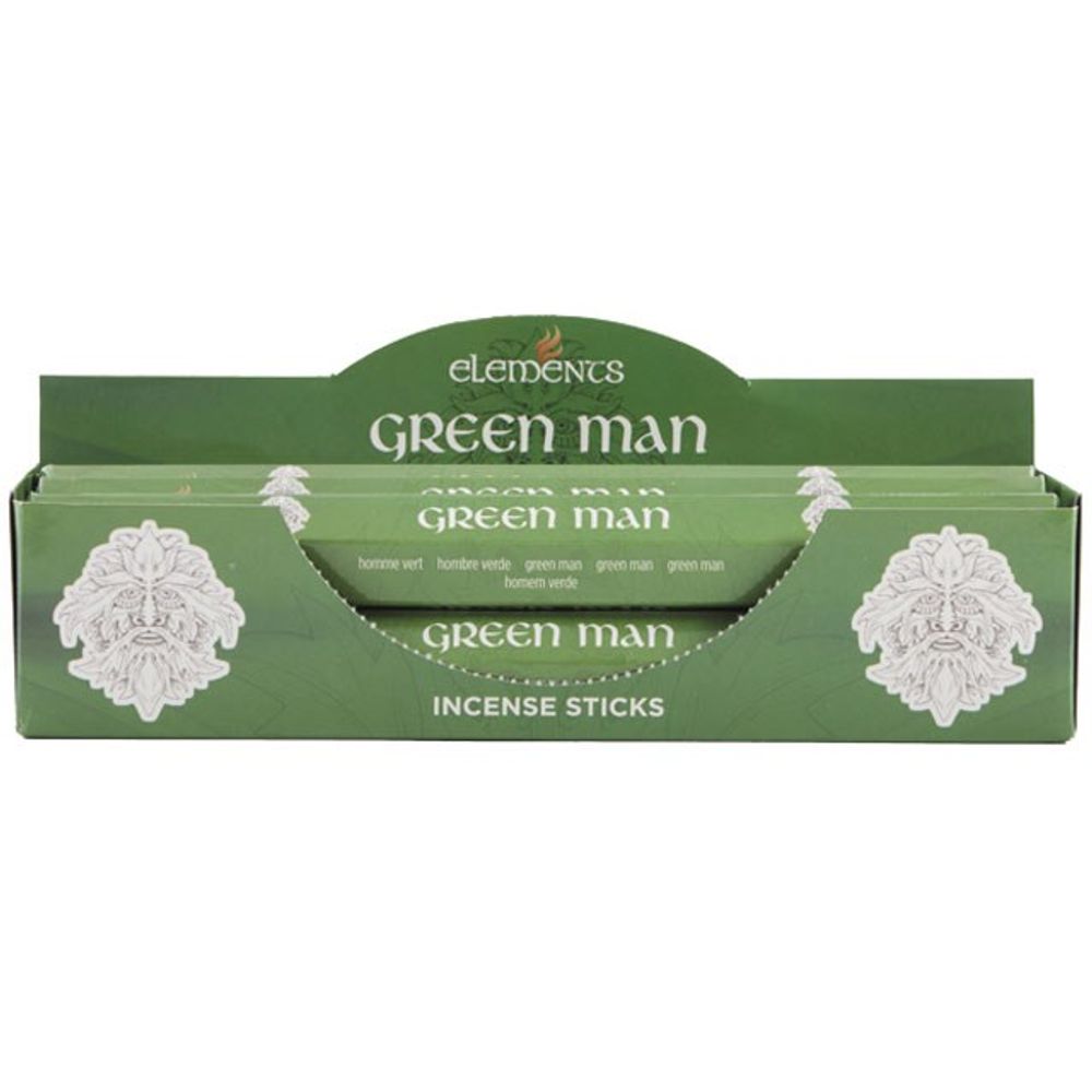 Set of 6 Packets of Elements Green Man Incense Sticks: 1 - Incense By Gift Moments