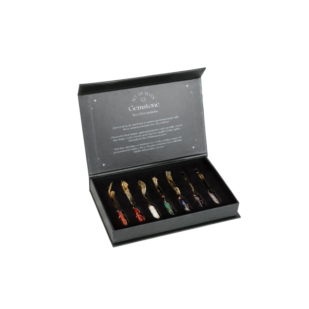 Set of 7 Hanging Crystal Tree Decorations: 3 - By Gift Moments