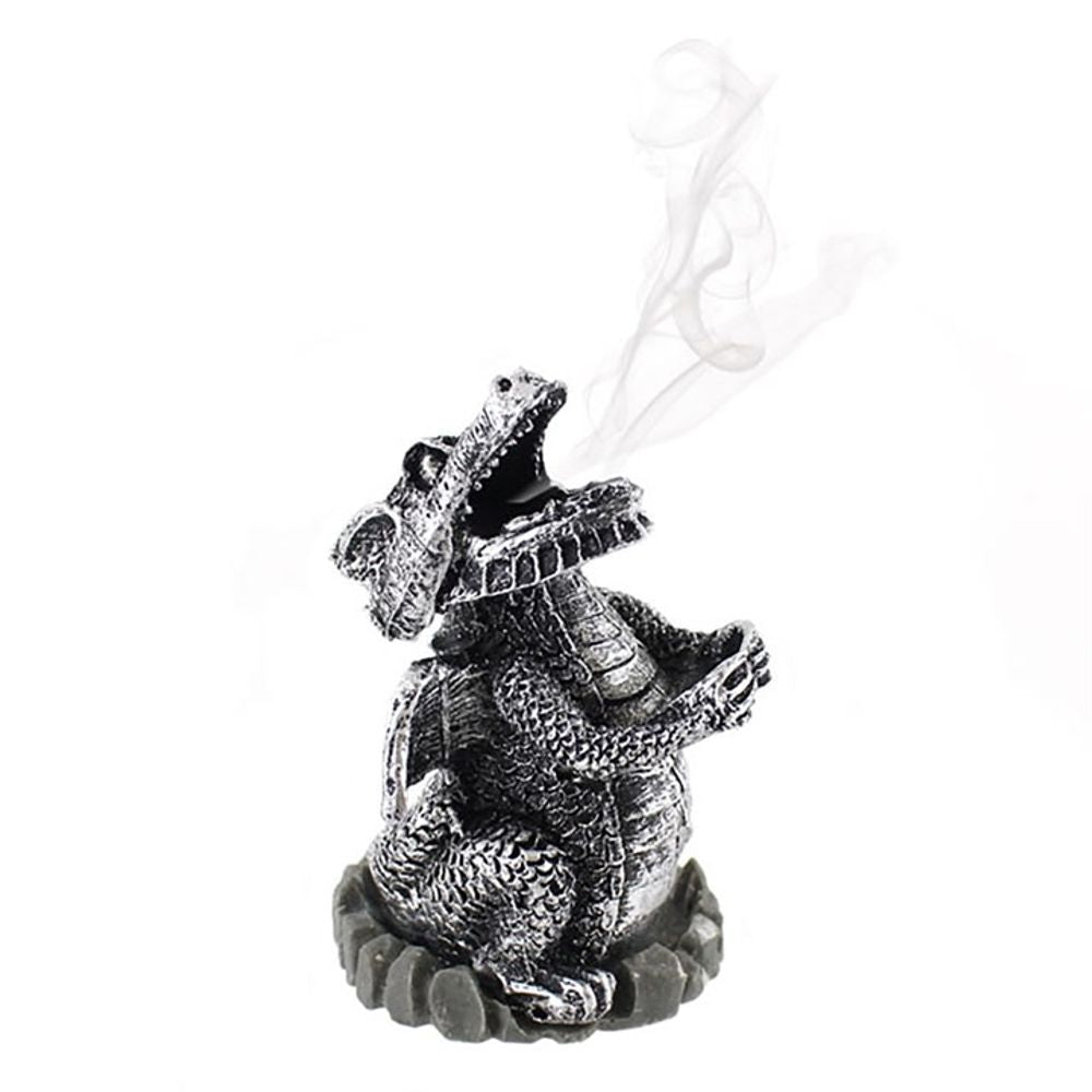 Silver Dragon Incense Cone Holder: 1 - Incense Holders By Gift Moments