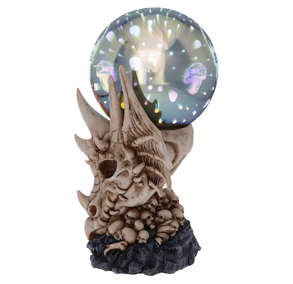 Skeletal Realm Dragon Skull and Light Up Orb Figurine: 3 - Figures & Collectables By Gift Moments