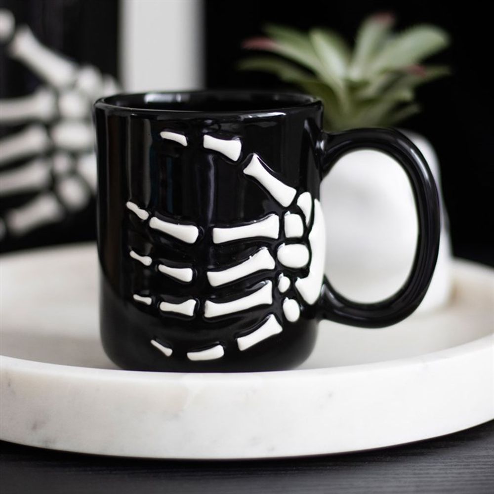Skeleton Hand Mug: 1 - Mugs By Gift Moments