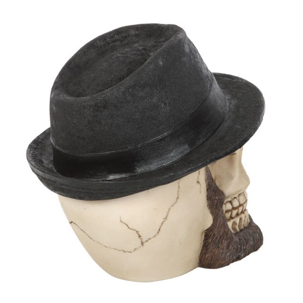 Skull Ornament with Trilby Hat: 4 - By Gift Moments
