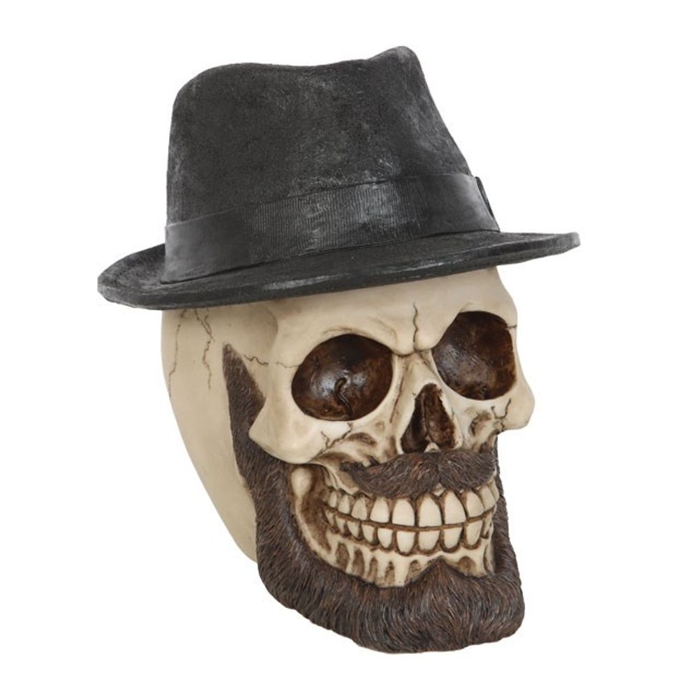 Skull Ornament with Trilby Hat: 1 - By Gift Moments