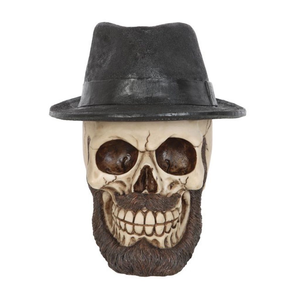 Skull Ornament with Trilby Hat: 2 - By Gift Moments