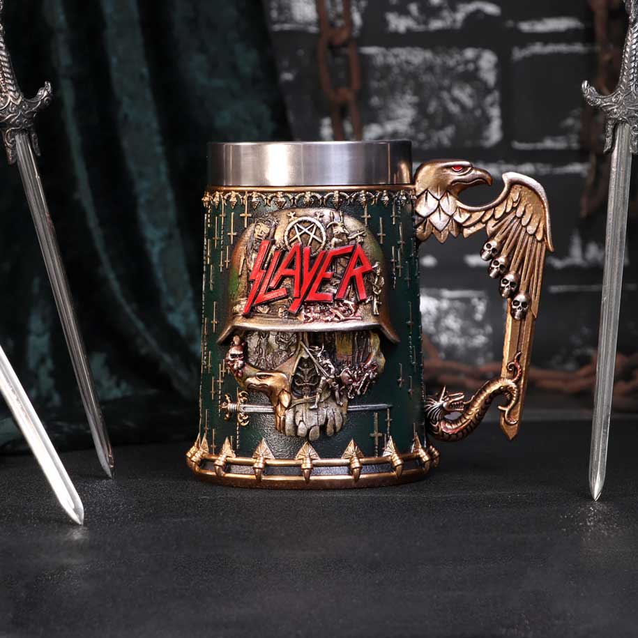 Slayer Eagle Helmet Skull Logo Tankard - Shop Tankards At Gift Moments - 2