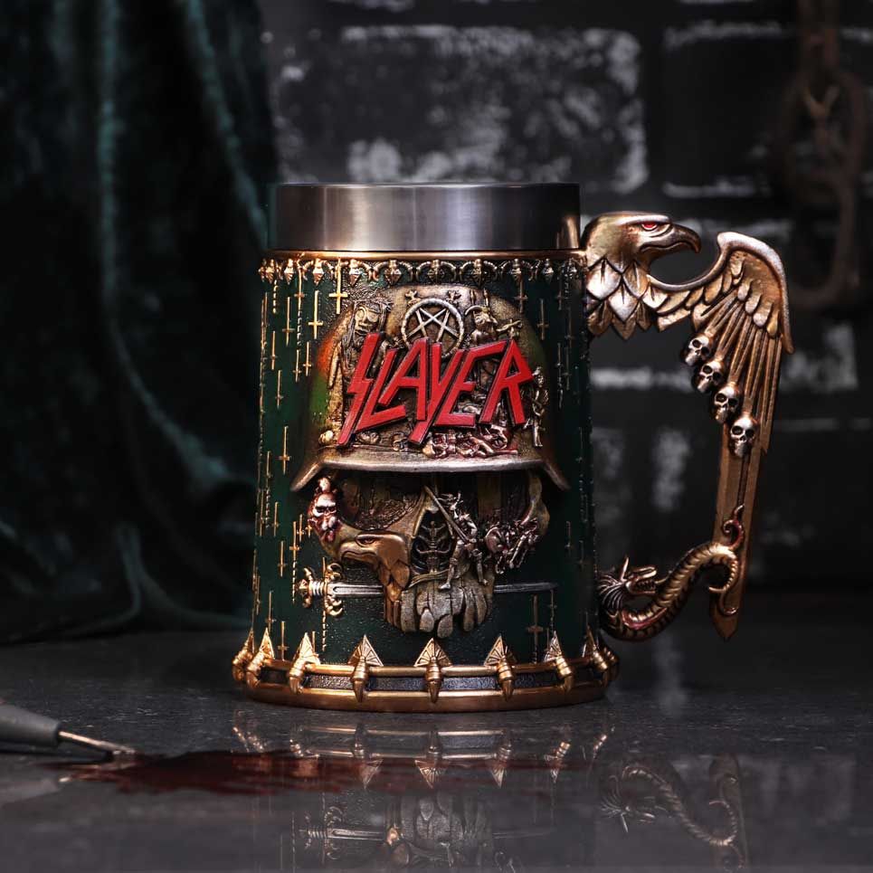 Slayer Eagle Helmet Skull Logo Tankard - Shop Tankards At Gift Moments - 1