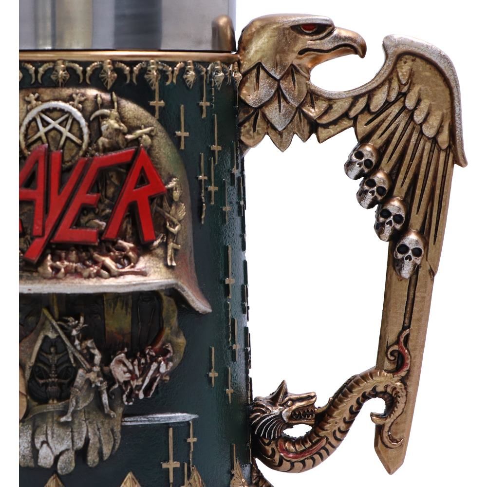 Slayer Eagle Helmet Skull Logo Tankard - Shop Tankards At Gift Moments - 8
