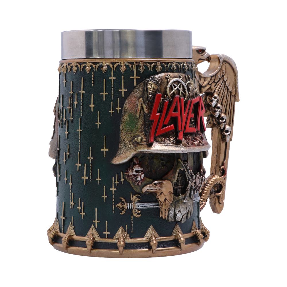 Slayer Eagle Helmet Skull Logo Tankard - Shop Tankards At Gift Moments - 6