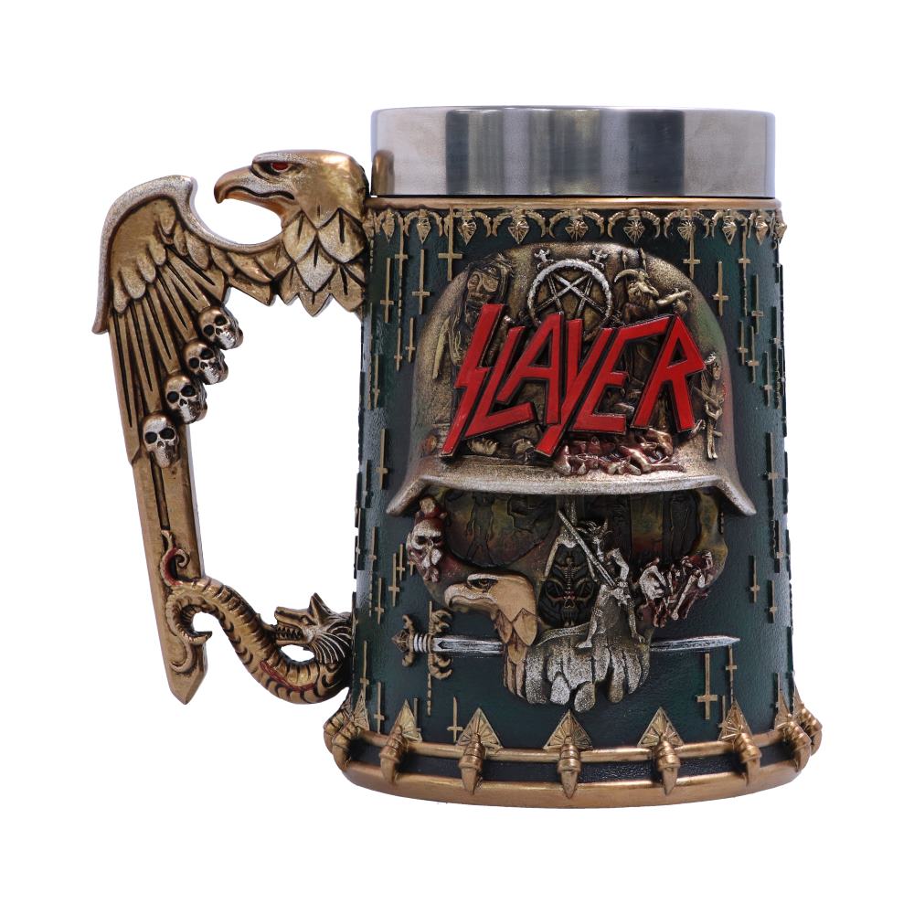 Slayer Eagle Helmet Skull Logo Tankard - Shop Tankards At Gift Moments - 5