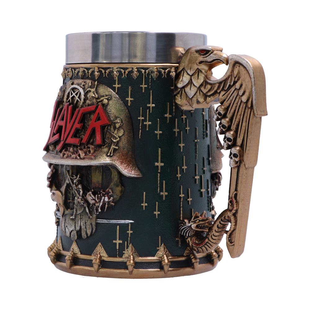 Slayer Eagle Helmet Skull Logo Tankard - Shop Tankards At Gift Moments - 4