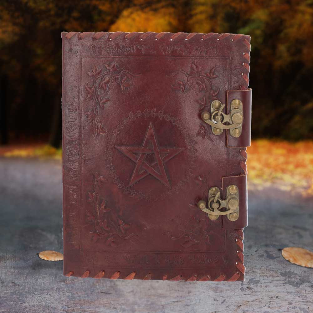Small Book of Shadow Leather Journal 25cm: 1 - Leather Journals By NN Designs