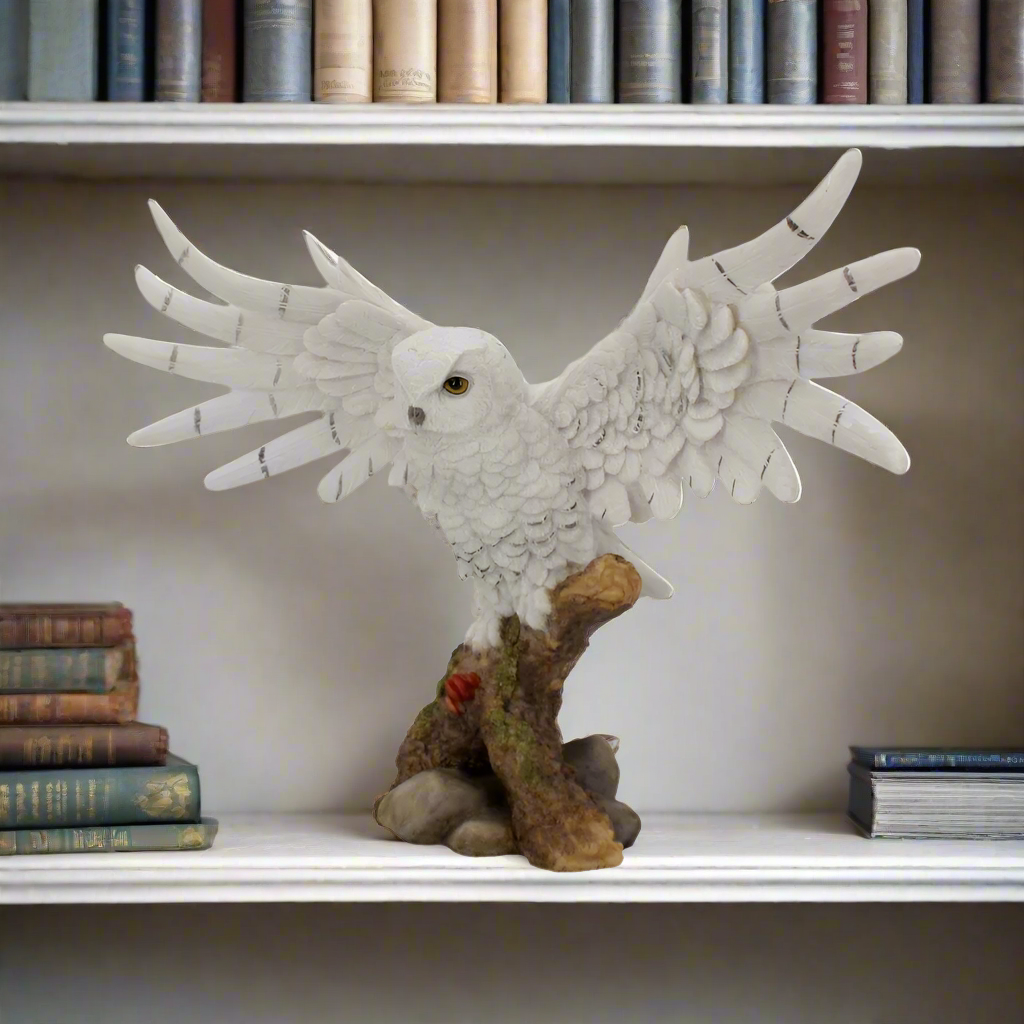 Snowy Rest Beautiful Snowy Owl Figure 38cm: 1 - Figures & Collectables By Gift Moments