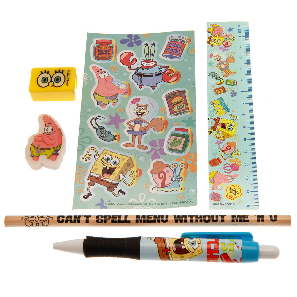 SpongeBob SquarePants 6pc Stationery Set: 1 - Pencil Cases & Sets By SpongeBob SquarePants