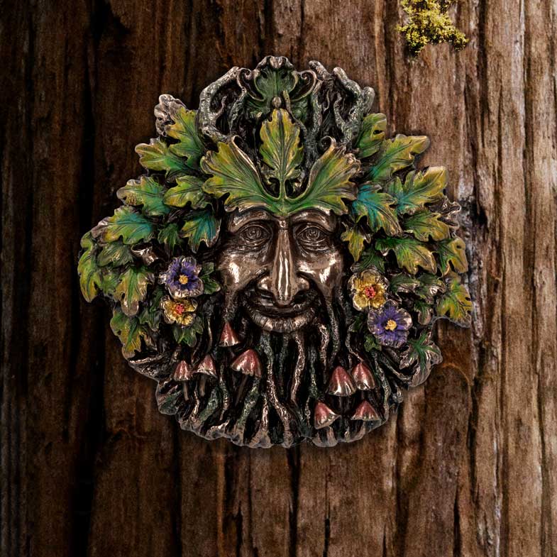 Spring Equinox Wall Mounted Tree Spirit 13.5cm: 1 - Wall Hanging Sculptures By Gift Moments