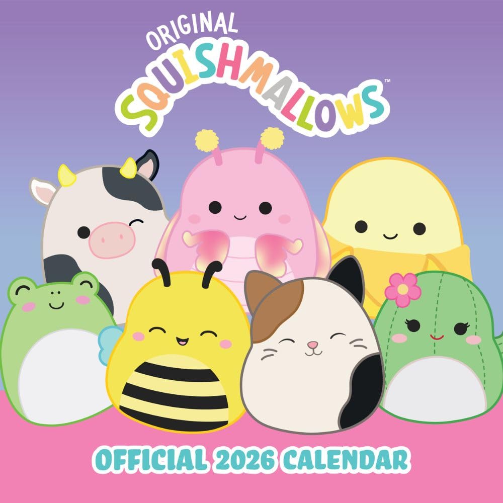 Squishmallows Square Calendar 2026: 1 - Calendars By Squishmallows