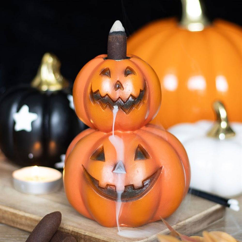 Stacked Pumpkins Backflow Incense Burner: 1 - Incense Holders By Gift Moments